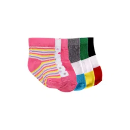 FOOTPRINTS Infant-Kids Pack of 6 Pure Organic Cotton & Bamboo Sustainable Ankle-Length Socks-picture-28