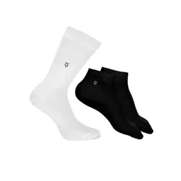 FOOTPRINTS Men Pack Of 3 Organic Cotton & Bamboo Anti-Odour Ankle Length Socks-picture-31