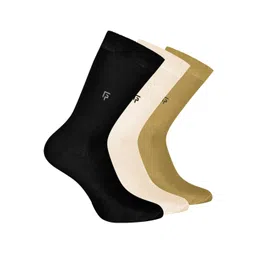 FOOTPRINTS Pack of 3 Men Solid Calf Length Organic Cotton Socks-picture-10