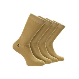 FOOTPRINTS Pack of 4 Men Odour Free Organic Cotton & Bamboo Formal Socks-image-12