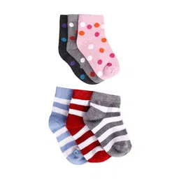 FOOTPRINTS Unisex Baby Pack of 6 Multicolour Organic Cotton Socks-picture-22
