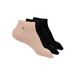 FOOTPRINTS Unisex Pack Of 3 Organic Cotton & Bamboo Ankle-Length Socks-picture-35