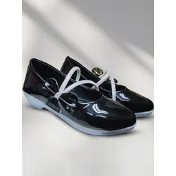 FootStation Girls Black Canvas Mojaris-picture-21