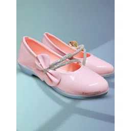 FootStation Girls Pink Canvas Mojaris-picture-36