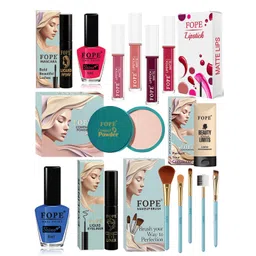 FOPE 15 Pieces Foundation, Compact, Mascara, Lipstick, Nail Polish & Brush Set-picture-20