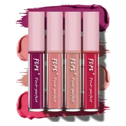 FOPE Set Of 4 Pout Perfect Smudge-Free Liquid Lipstick - 4 ml Each Shade - 01-02-06-09-picture-20