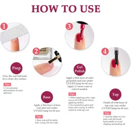 for for Perfect Stay Trendy Safe & Fast Dry ,Nail Art ,Glossy Finish Nail Polish Combo image 2