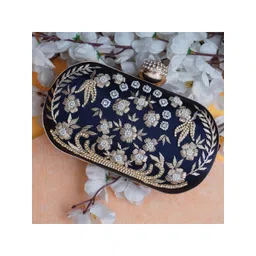 FOR THE BEAUTIFUL YOU Embellished Embroidered Box Clutch-picture-31