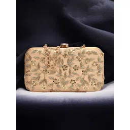 FOR THE BEAUTIFUL YOU Embroidered Embellished Box Clutch-picture-35