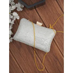 FOR THE BEAUTIFUL YOU Women Embellished Box Clutch-picture-14
