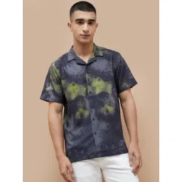 Forca By Lifestyle Black Regular Fit Printed Shirt-picture-39