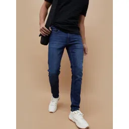 Forca By Lifestyle Blue Cotton Skinny Fit Stretchable Jeans-picture-33