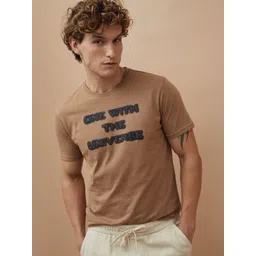 Forca by Lifestyle Men Typography Printed Round Neck Cotton T-shirt-image-12