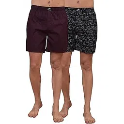 force nxt Assorted Checkered Stretchable with Side Pockets, Lightweight Breathable, Regular fit, Men’s Boxer Shorts Pack of 2-picture-45
