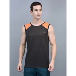 Force NXT Brown Regular Fit Gym Vest-picture-13