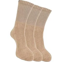 force nxt BY Dollar Full Length Cotton Towel Socks for Men, Compact Cotton Stretch Crew/Mid Calf Length Socks (Free Size Pack of 3)-picture-13