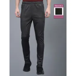 Force NXT Grey & Olive Regular Fit Sports Trackpants - Pack Of 2-picture-27