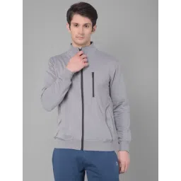 Force NXT Grey Cotton Regular fit Solid Jacket-picture-17