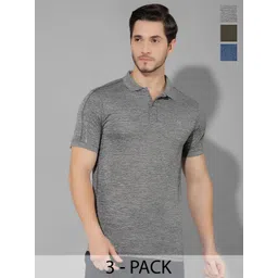 Force NXT Men Anti Odour Anti Viral Pack Of 3 Solid Polo Collar T-shirt-picture-17