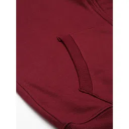 Force NXT Men Maroon Hooded Sweatshirt image 3