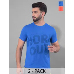 Force NXT Men Pack Of 2 Anti Odour Typography Printed Round Neck Training or Gym T-shirt-image-14