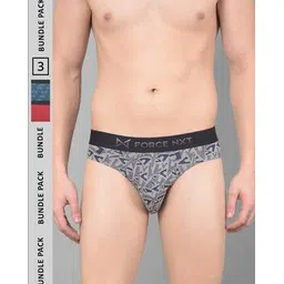 force nxt Men Pack of 3 Printed Briefs-picture-13