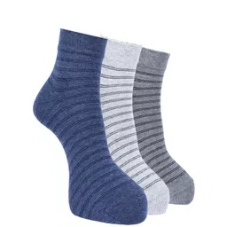 Force NXT Men Pack Of 3 Striped Ankle-Length Socks-picture-15