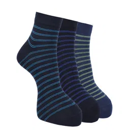 Force NXT Men Pack Of 3 Striped Ankle-Length Socks-picture-35