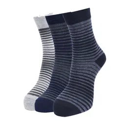 Force NXT Men Pack Of 3 Striped Calf-Length Socks-picture-32