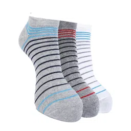 Force NXT Men Pack Of 3 Striped Cotton Ankle-Length Socks-picture-24