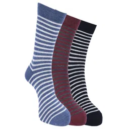 Force NXT Men Pack Of 3 Striped Cotton Calf-Length Socks-picture-10