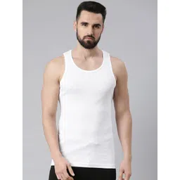 Force NXT Men Solid Cotton Innerwear Vests-image-32