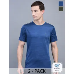Force NXT Men Striped Pack of 2 Anti-Viral Anti-Odour Cool Sports T-Shirts-picture-22