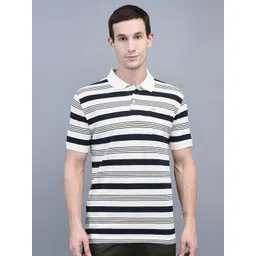 Force NXT Men Striped Super Combed Cotton Polo T-shirt-picture-20