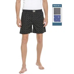 Force NXT Multicolored Cotton Regular Fit Printed Boxers - Pack Of 3-picture-18
