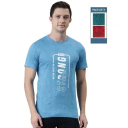 Force NXT Multicolored Cotton Regular Fit Printed T-Shirt - Pack Of 3-picture-35