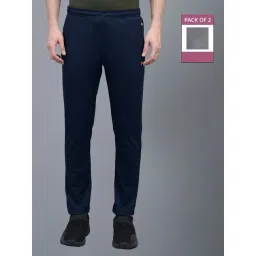 Force NXT Navy & Grey Regular Fit Sports Trackpants - Pack Of 2-picture-16