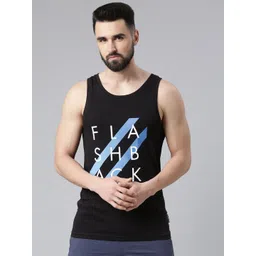 Force NXT Printed Super Combed Cotton Tank Vest image 1