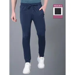 Force NXT Teal & Black Regular Fit Sports Joggers - Pack Of 2-picture-10