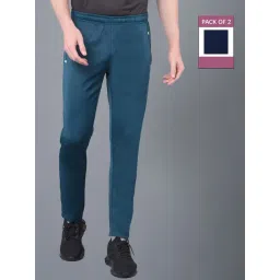 Force NXT Teal Regular Fit Sports Trackpants - Pack Of 2-picture-31