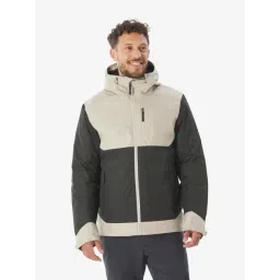 Forclaz By Decathlon Beige Regular Fit Colour Block Sports Hoodie-picture-19