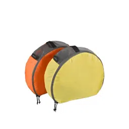 Forclaz by Decathlon Yellow & Burnt Orange Solid Pouch Pack of 2-picture-43