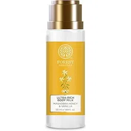 Forest Essentials Travel Size Ultra-Rich Body Milk Mashobra Honey & Vanilla| Natural Moisturizing Body Lotion For Instant Hydration | Ayurvedic Body Moisturizer, Paraben Free| For Women & Men | 50 ml-picture-10