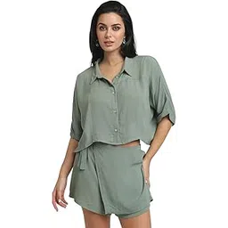 Women Solid Regular Fit Shirt-image-43