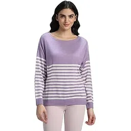 Womens Striped Regular Fit Sweaters-image-49