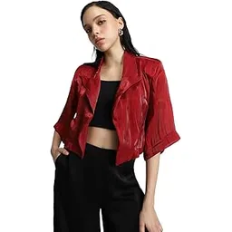 Womens Transparent Regular Fit Jacket-image-46