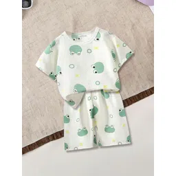 FOREVER FRIDAY Boys Printed Round Neck T-Shirt With Shorts-picture-20