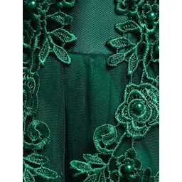 FOREVER FRIDAY Embroidered Off-Shoulder A-Line Dress image 2