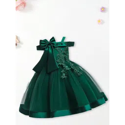 FOREVER FRIDAY Embroidered Off-Shoulder A-Line Dress image 1