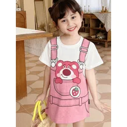 FOREVER FRIDAY Girls Graphic Printed A-Line Dress-picture-22